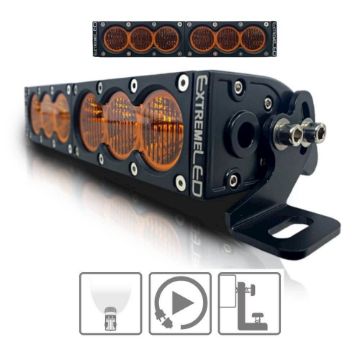 Amber Combo Amber White LED Light Bars For Trucks X1ACB X6S X6