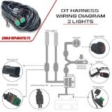 Side Shooter LED Light Pods (Pair)-Wiring Harness to control LED Light Pods