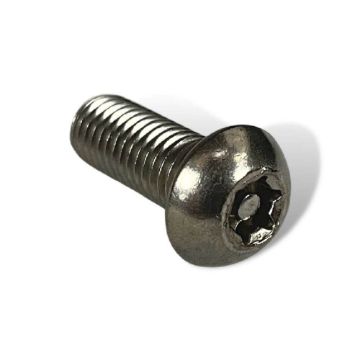 Stainless Steel Tamper-Resistant Button Head Torx Screws, M10 x 1.50mm Thread, 25mm Long (T45)