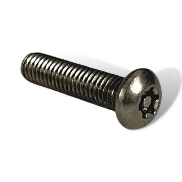 Stainless Steel Tamper-Resistant Button Head Torx Screws, M6 x 1.00mm Thread, 25mm Long (T27)