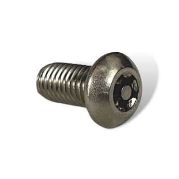 Stainless Steel Tamper-Resistant Button Head Torx Screws, M8 x 1.25mm Thread, 16mm Long (T40)