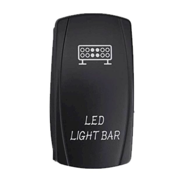 Laser Engraved Rocker Switch - LED Light Bar