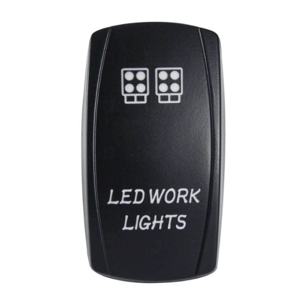 Laser Engraved Rocker Switch - LED Work Lights