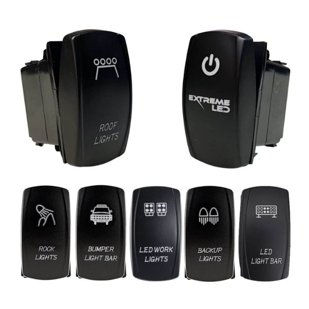 Rocker Switch Options for LED Lights on Offroad Vehicles