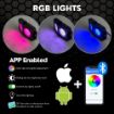 Dual LED Rock Light Kit - RGB 4 Pack