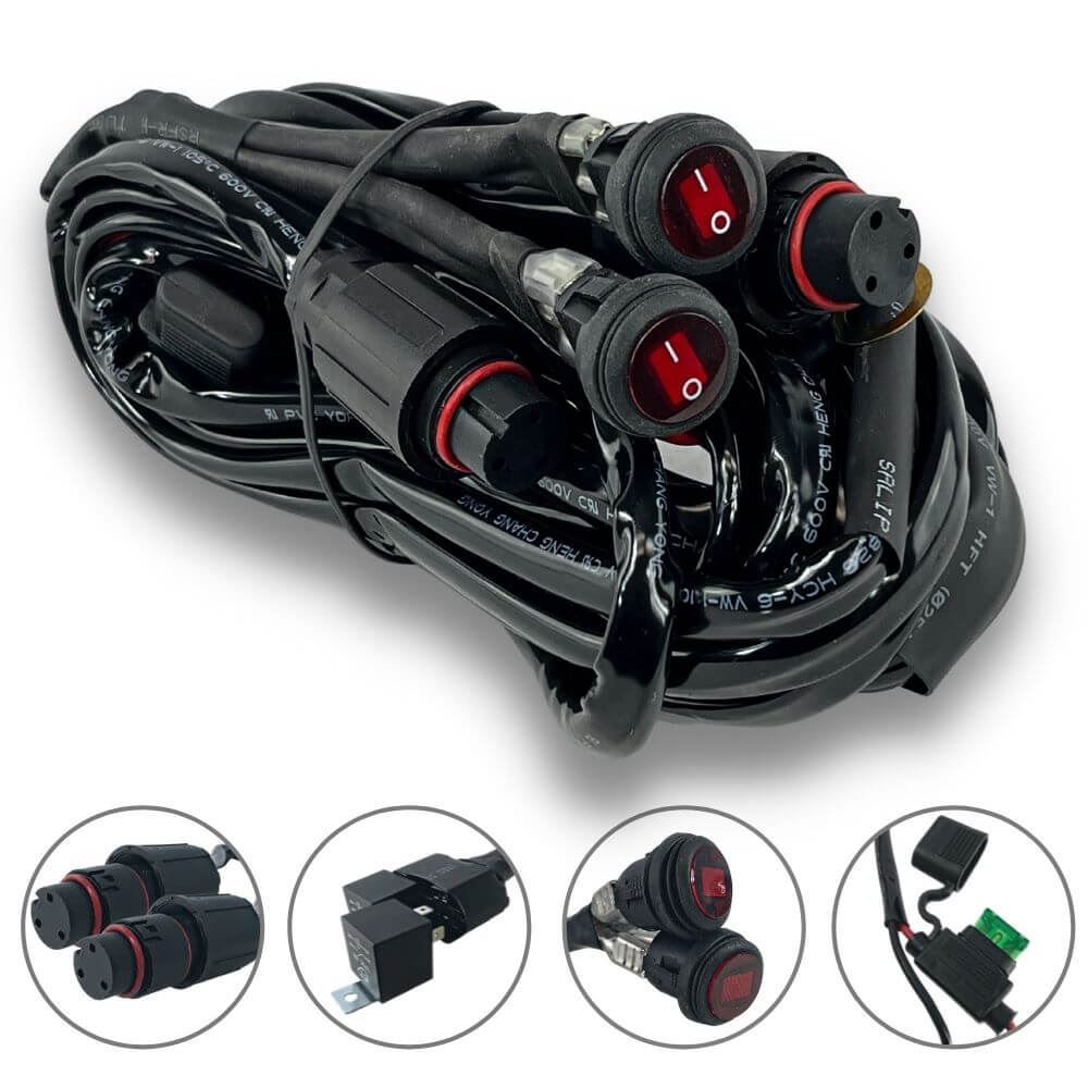 X6 Wiring Harness with Switch Extreme LED Light Bars