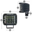 Side Shooter LED Light Pods (Pair)- dimensions