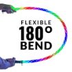 Very flexible and durable with a 180 degree bend