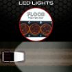 6" X6 Amber 30W Flood Beam LED Light Bar - Infographic LED Flood