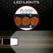6" X6S Slim Amber 30W Flood LED Light Bar - Infographic LED Flood
