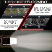 30" Extreme Series Low Profile Combo RGB Light Bar - Flood vs Spot