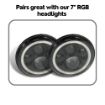 7" RGB LED headlights Kit with Adapters