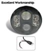 7" Round LED Headlight Pair with High/Low Beam/DRL