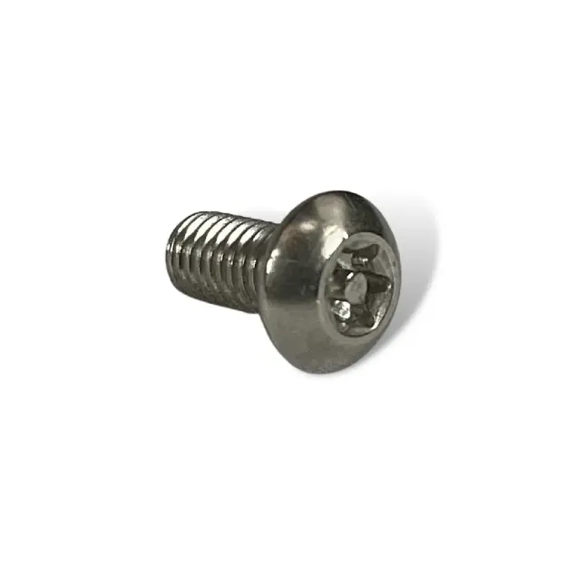 Stainless Steel Tamper-Resistant Button Head Torx Screw, M5 x 0.80mm Thread, 10mm Long (T25)