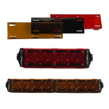 6 Lens Covers for Single Row LED Light Bars (Multiple Colors Available)