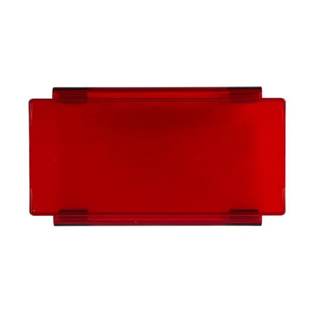 6" Red - Dual Row LED Light Bar Cover - Hero