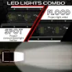 40" Super Stealth Combo Beam LED Light Bar  -  Flood vs Spot