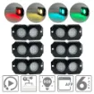 Dual LED Rock Light Kit - RGB 6 Pack - Hero