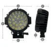 5" Round LED Rally Light (80W) - Dimensions