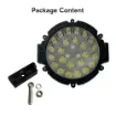 5" Round LED Rally Light (80W) - package content
