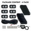 Dual LED RGB Rock Lights 6 Pack Kit