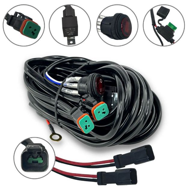 	Light Switch and Power Wiring Kit With Two Connections - Hero Image