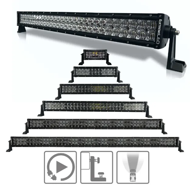 Extreme Series Dual Row Combo Beam LED Light Bars (Multiple Sizes) - Group Photo