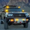 X6S Amber and White LED Light Bar on a Toyota
