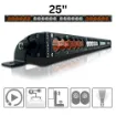 X6S Slim Series Amber and White LED Light Bars (Multiple Sizes) - 25 Inch