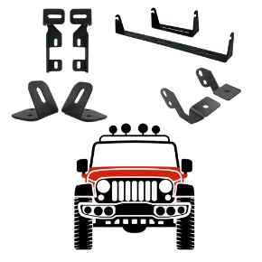 Picture for category Ditch Brackets/Lower windshield/Hood Mounts 