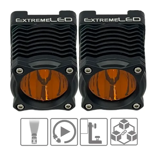 Extreme Stackerz 2 inch Modular LED Light - Spot Amber Kit