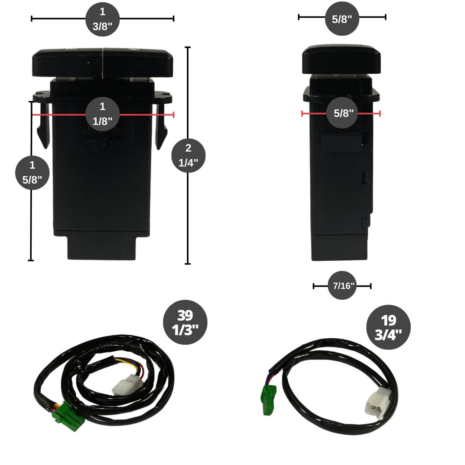 Dual LED Light Rocker Switch | X6/X6S Laser Light Bar Switch | Extreme ...