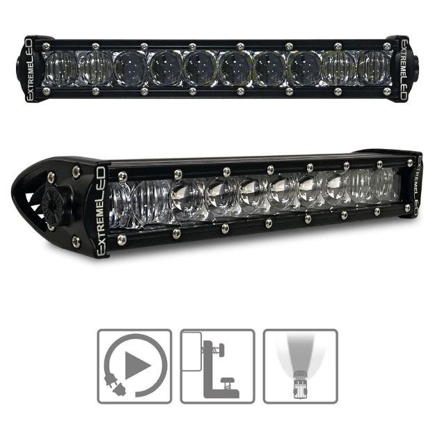 10 Extreme Single Row 50W Combo Beam LED Light Bar