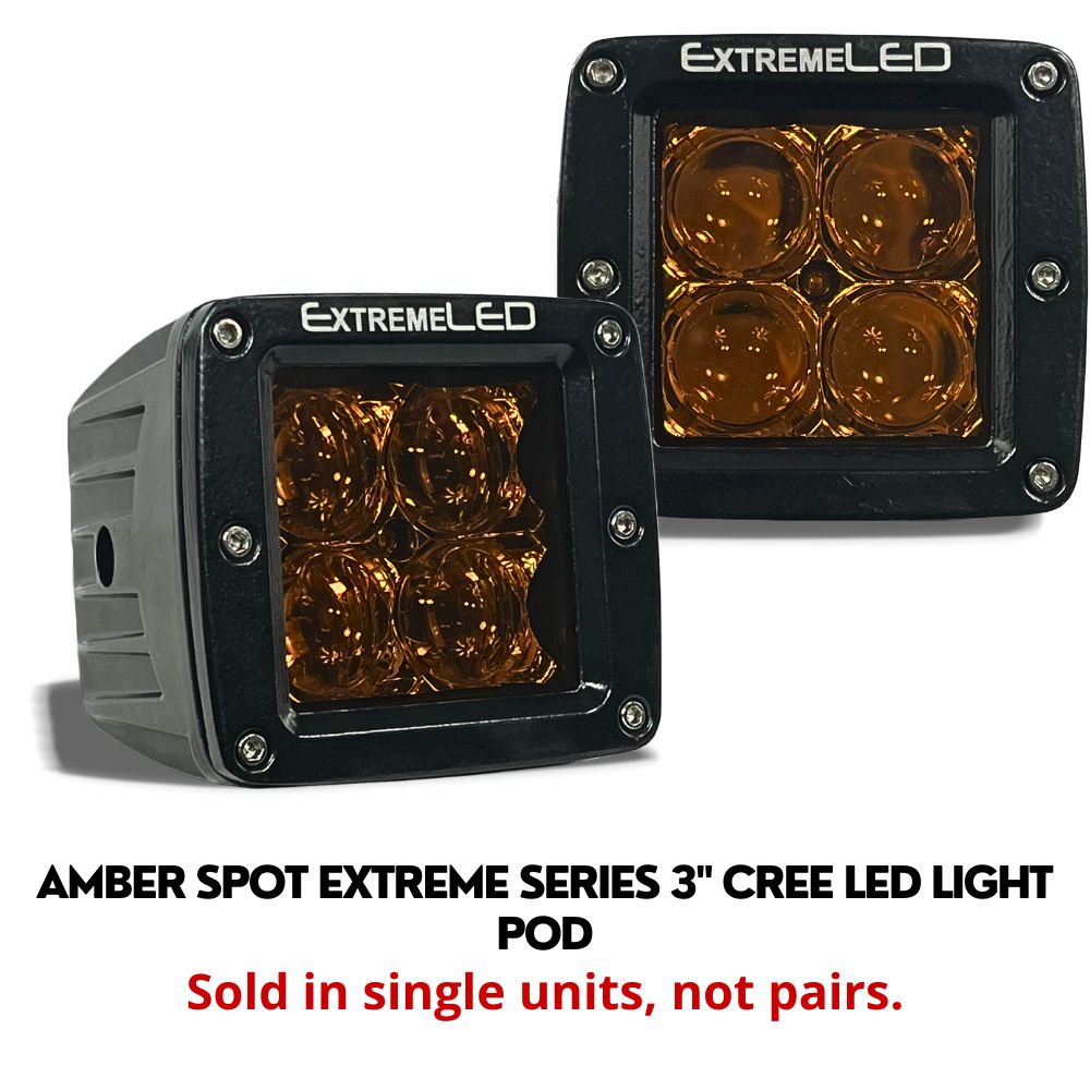 3" Extreme Series 5D LED Light Pod Flood Beam 1,600 Lumen CREE