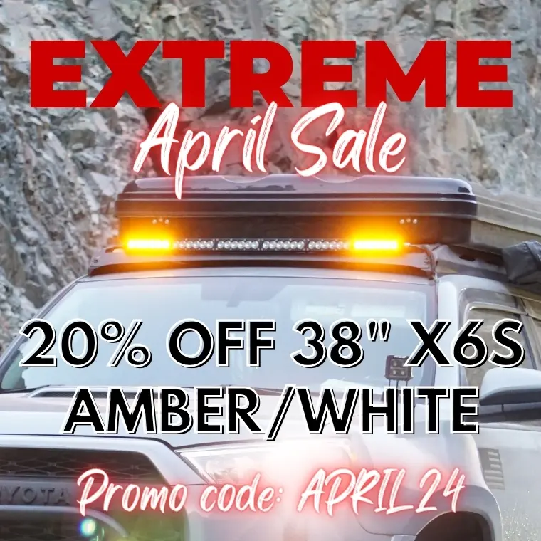 20% Off 38" X6S Amber/White LED Light Bars