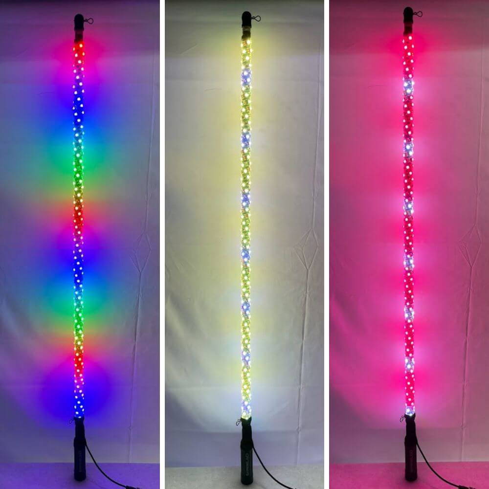 RGB whip light functions and colors