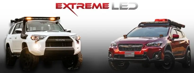 Extreme LED lightbars with subaru mounting options