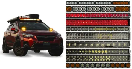 Extreme LED light bars for cars, stealth, x6, dual row series