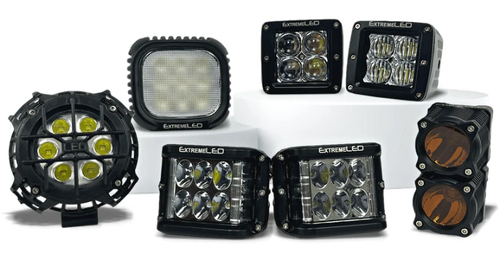Extreme LED light pods - head lights, rock lights, ditch lights, stacker lights